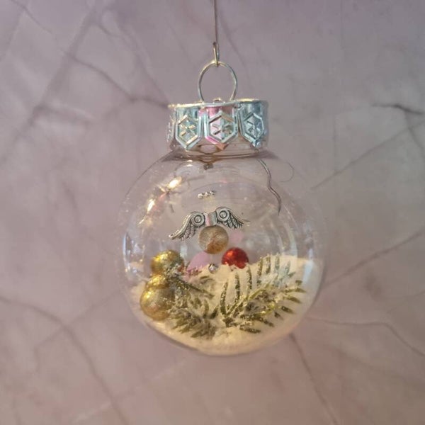 Kerstbal rond goud