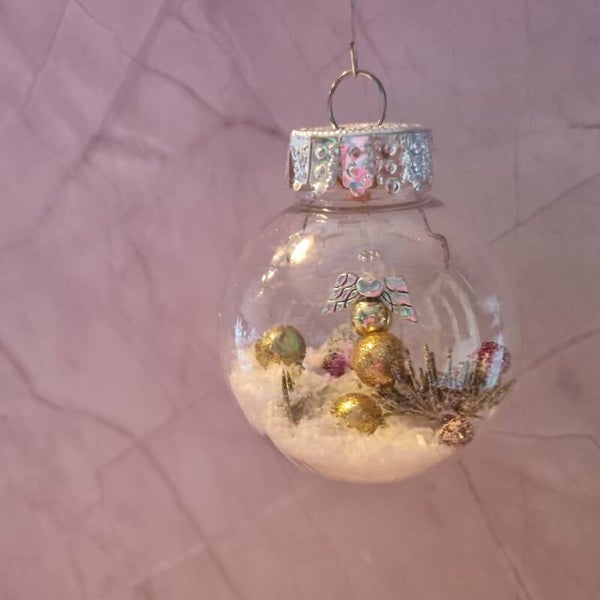 Kerstbal rond goud
