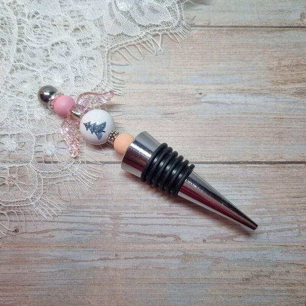 Wijnflesstopper roze