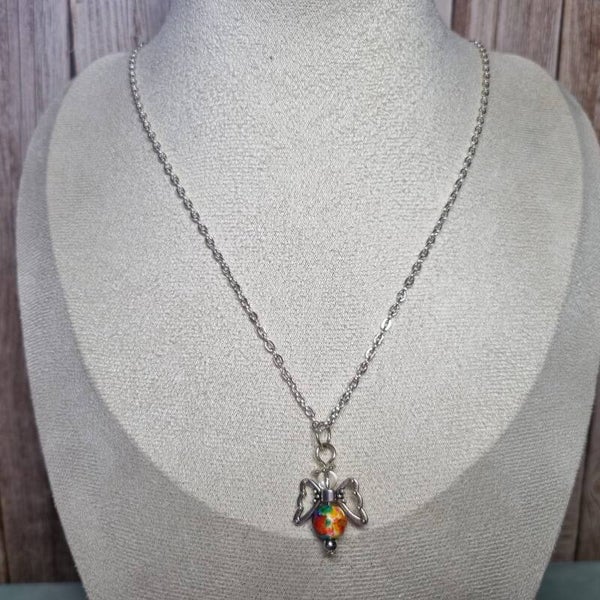 Ketting zilverkleurig multi