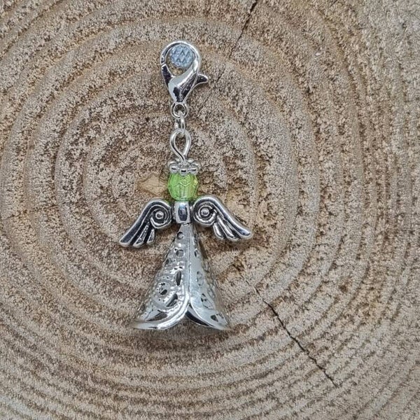 Geluksengel metalen jurk groen