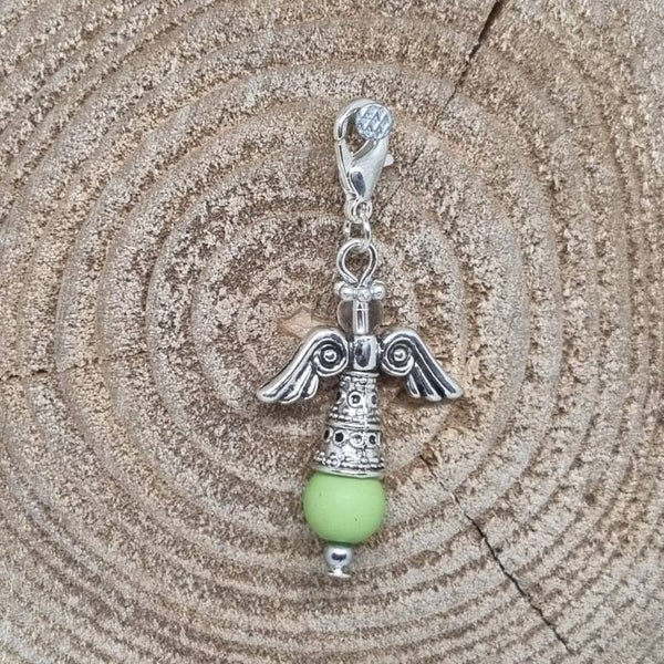 Geluksengel metalen jurk groen