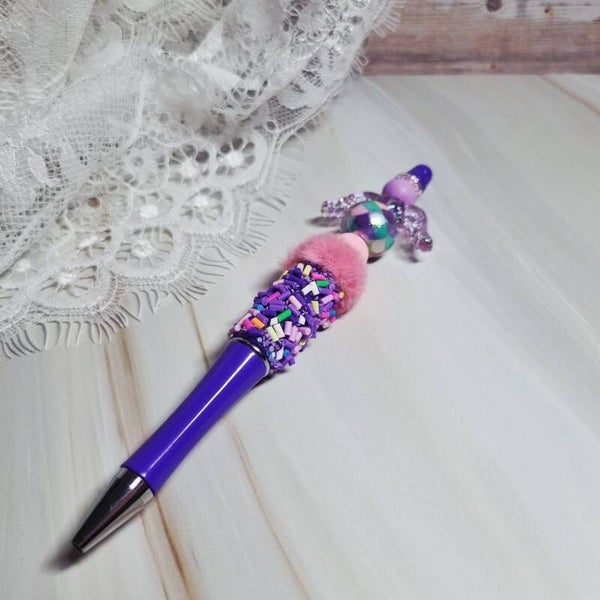 Pen hagelslag paars/roze