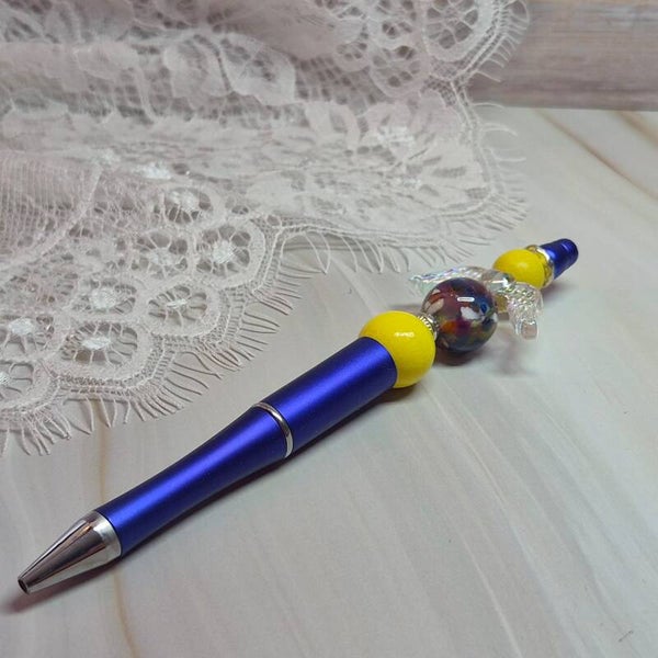 Pen blauw/geel