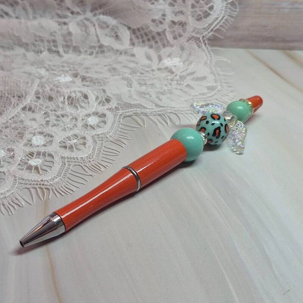 Pen oranje/mint