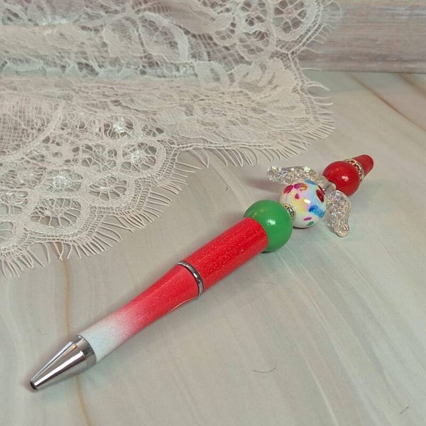 Pen wit/rood/groen