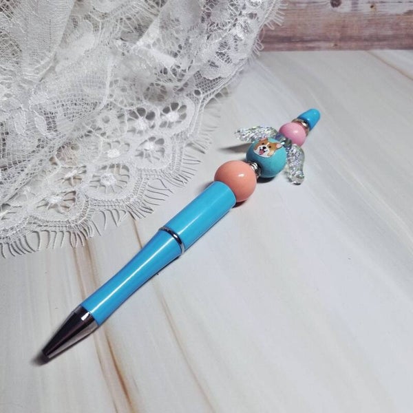 Pen blauw/roze