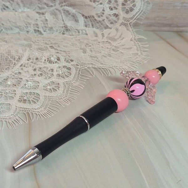 Pen zwart/roze