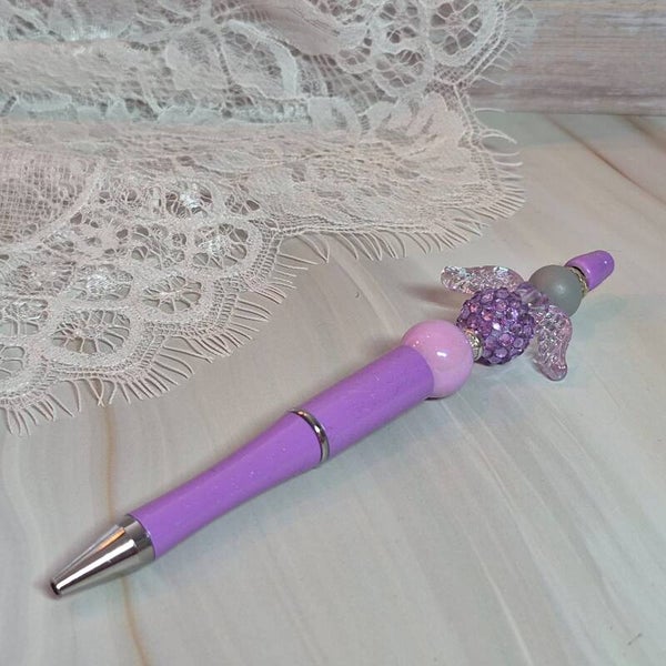 Pen glitter paars