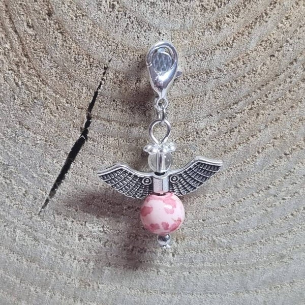 Geluksengel roze/rood