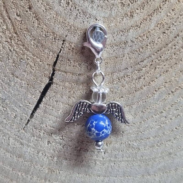 Geluksengel blauw/beige