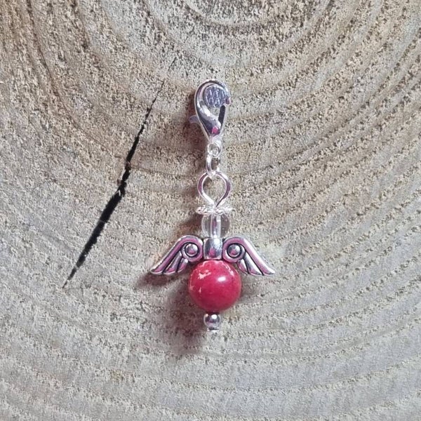 Geluksengel rood/beige