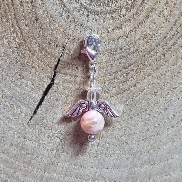 Geluksengel roze/bruin