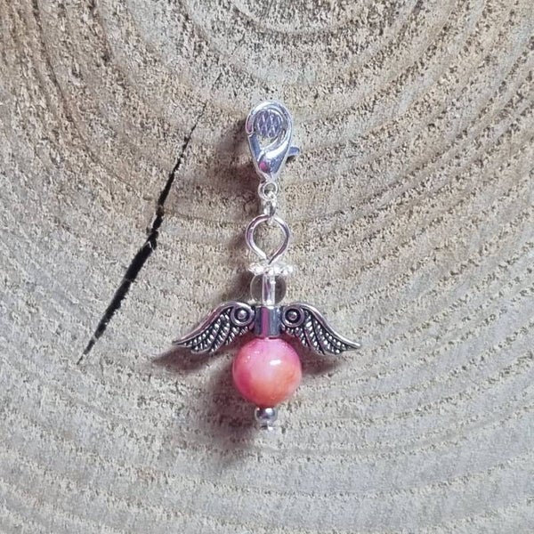 Geluksengel roze/oranje/geel