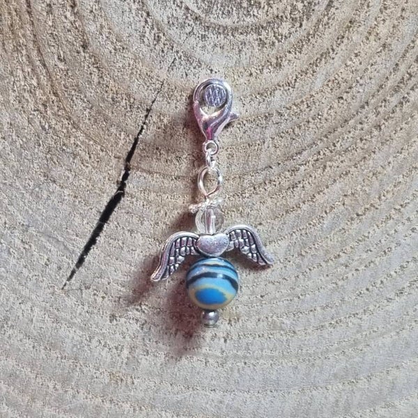 Geluksengel blauw/geel/zwart