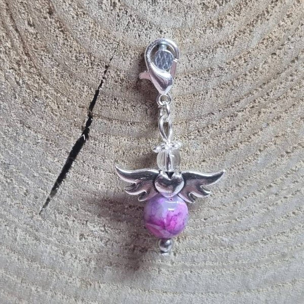 Geluksengel roze/wit