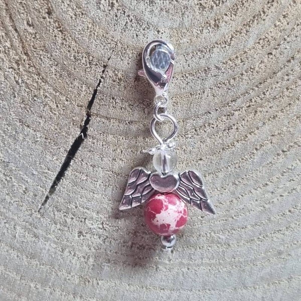 Geluksengel rood/beige