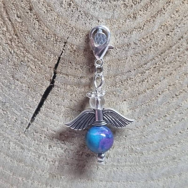 Geluksengeltje blauw/paars