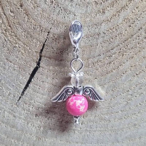 Geluksengel roze/beige