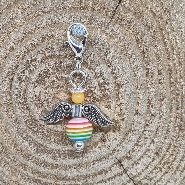Geluksengel regenboog geel
