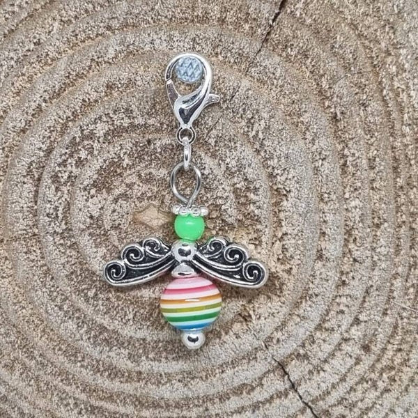 Geluksengel regenboog groen