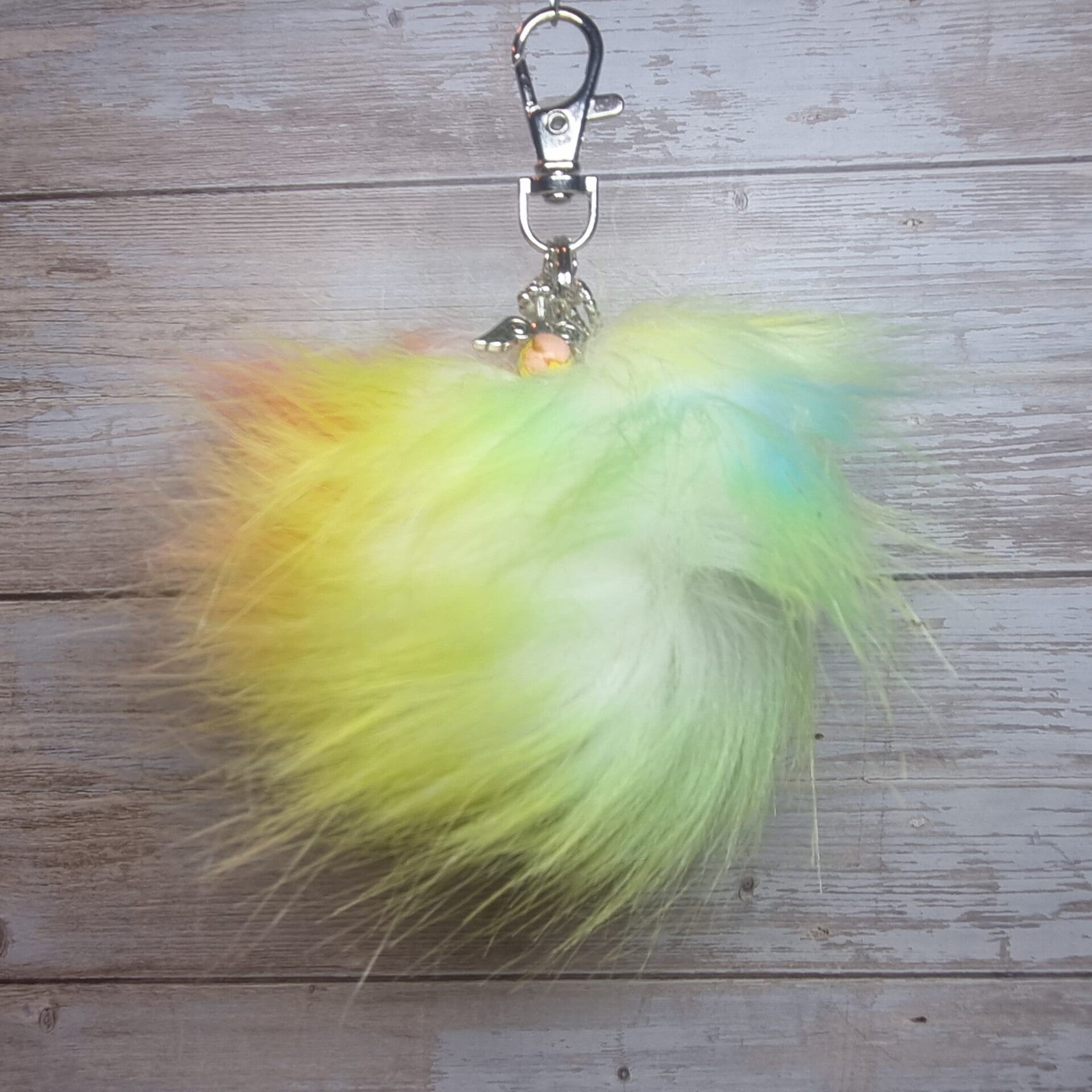 Sleutelhanger pom pom multi