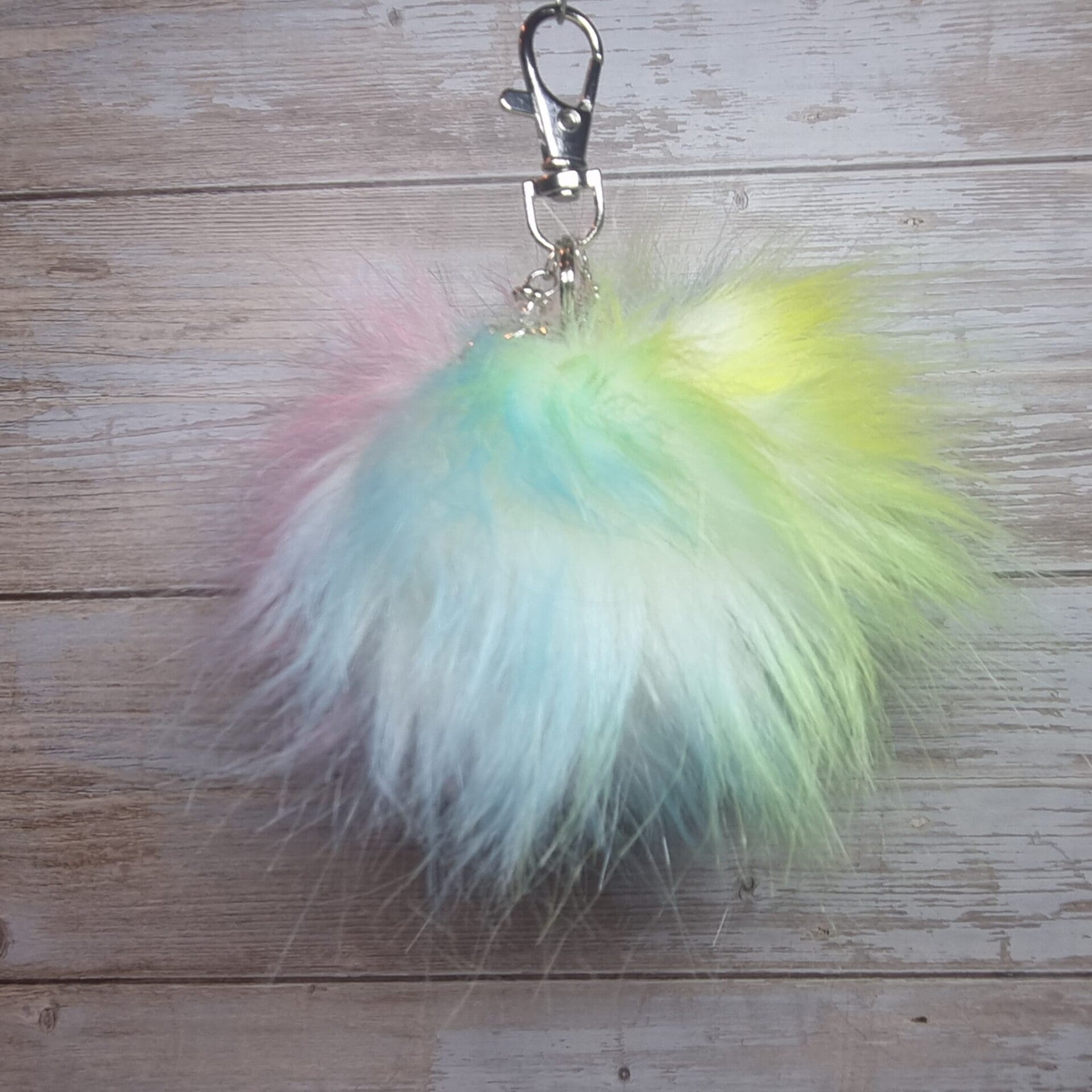 Sleutelhanger pom pom multi