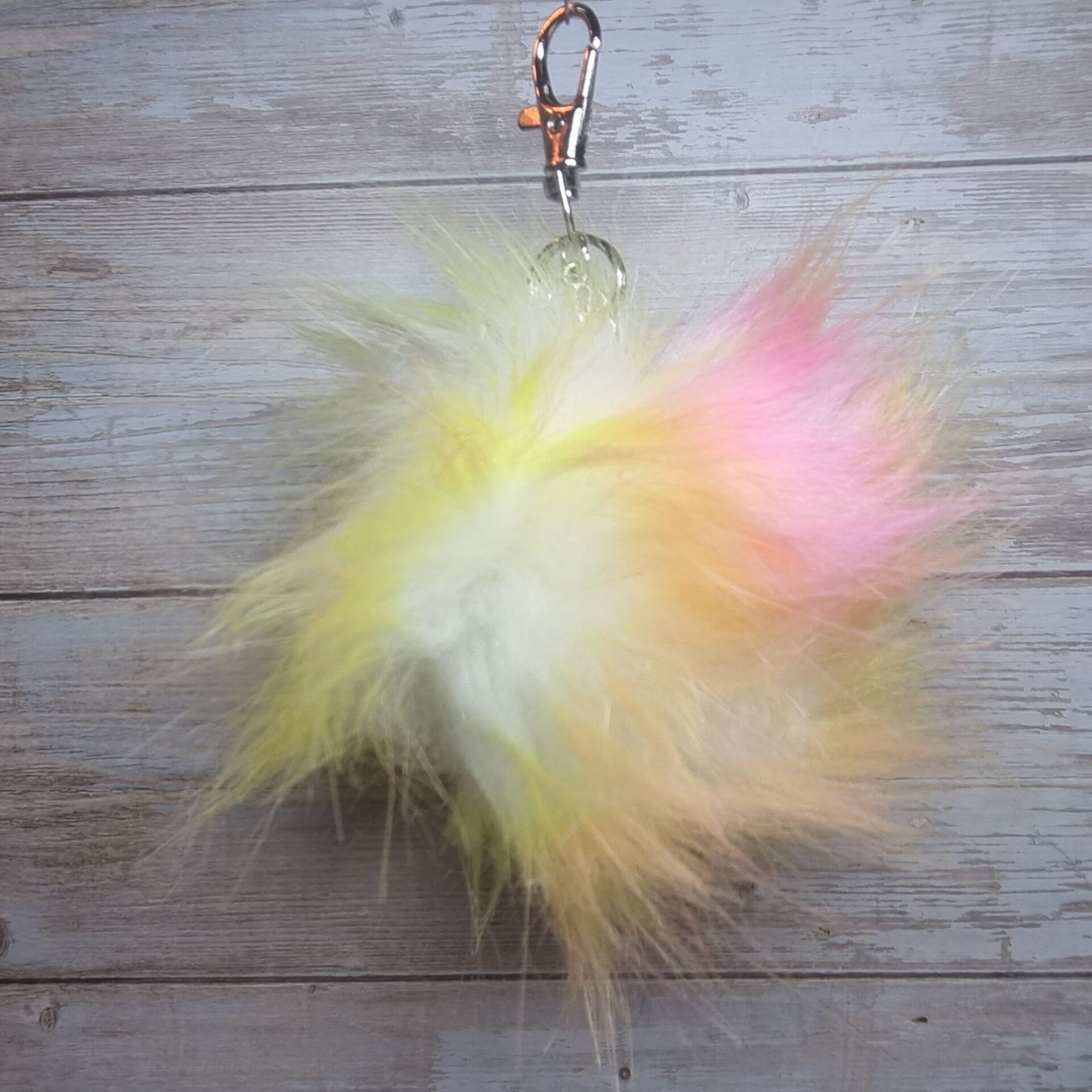 Sleutelhanger pom pom multi