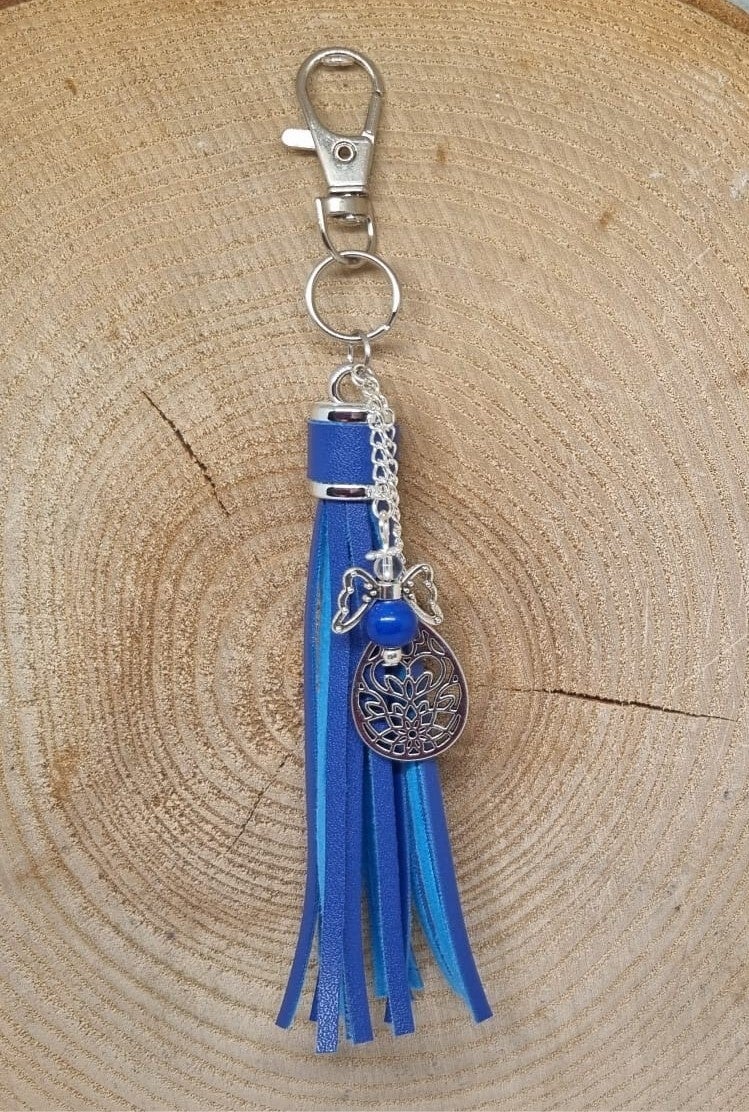 Tassenhanger kwast blauw