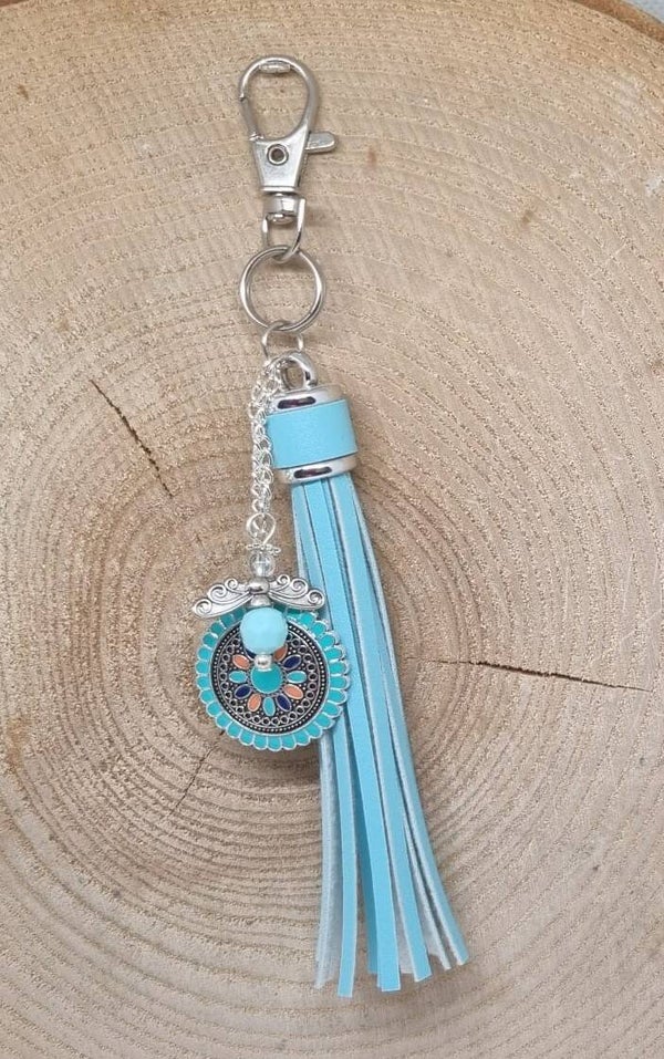 Tassenhanger kwast blauw