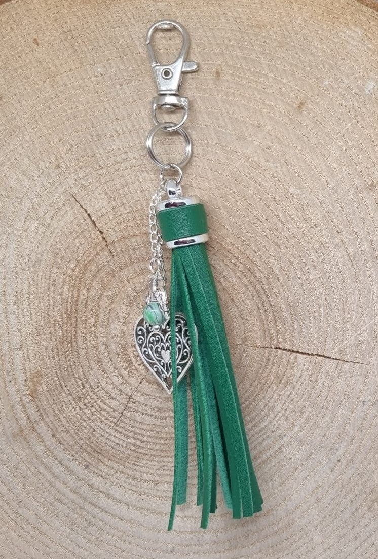 Tassenhanger kwast groen