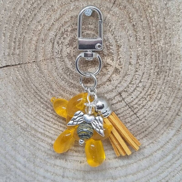 Sleutelhanger ballonhond geel