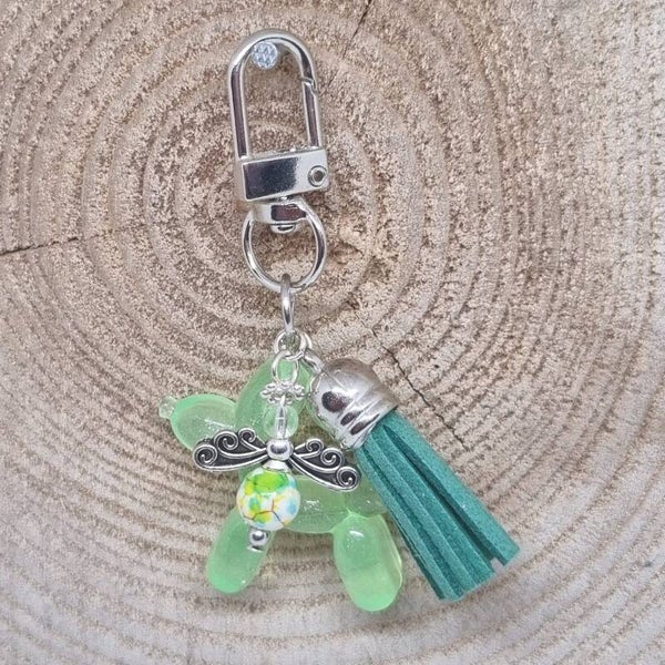 Sleutelhanger ballonhond groen