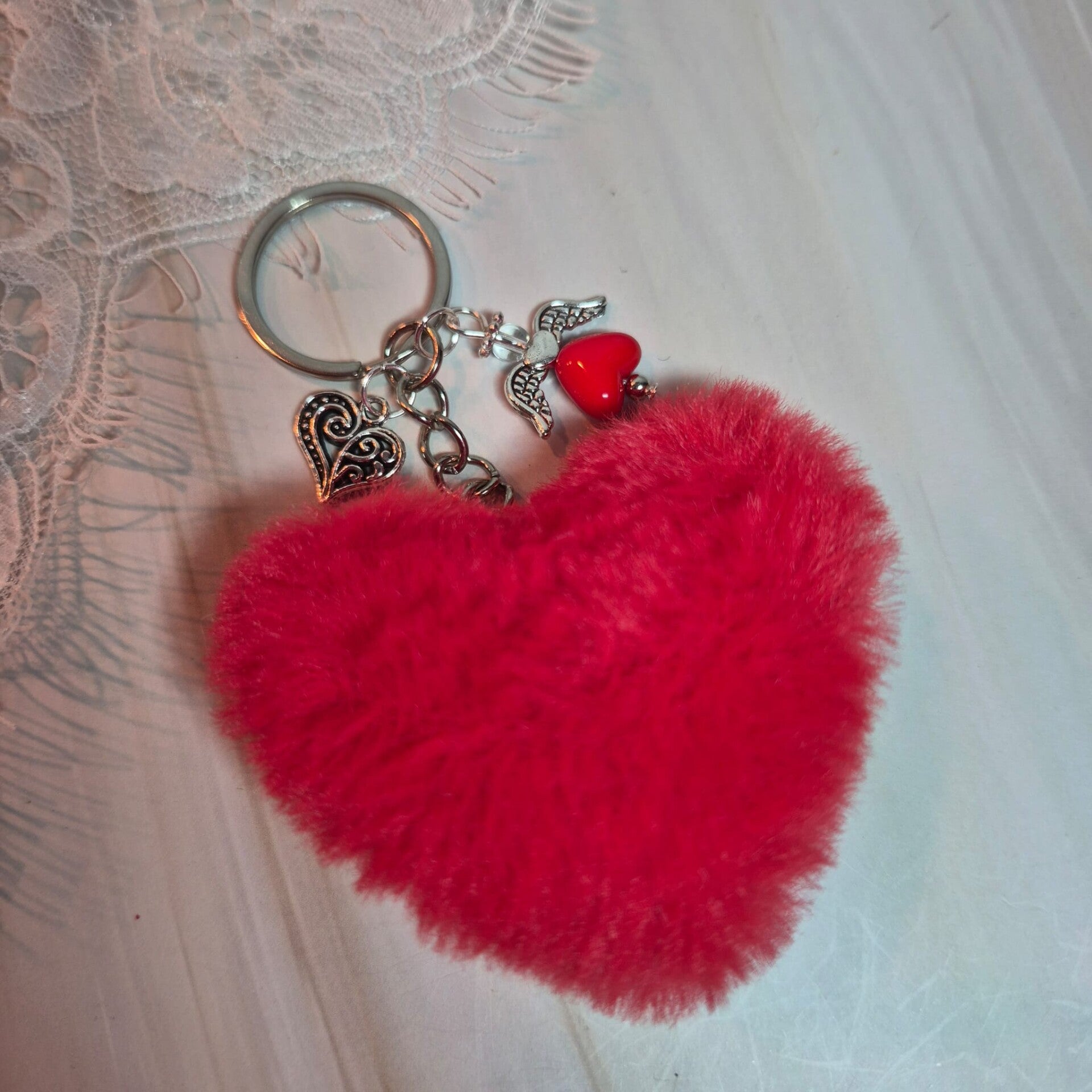 Pluche hart rood