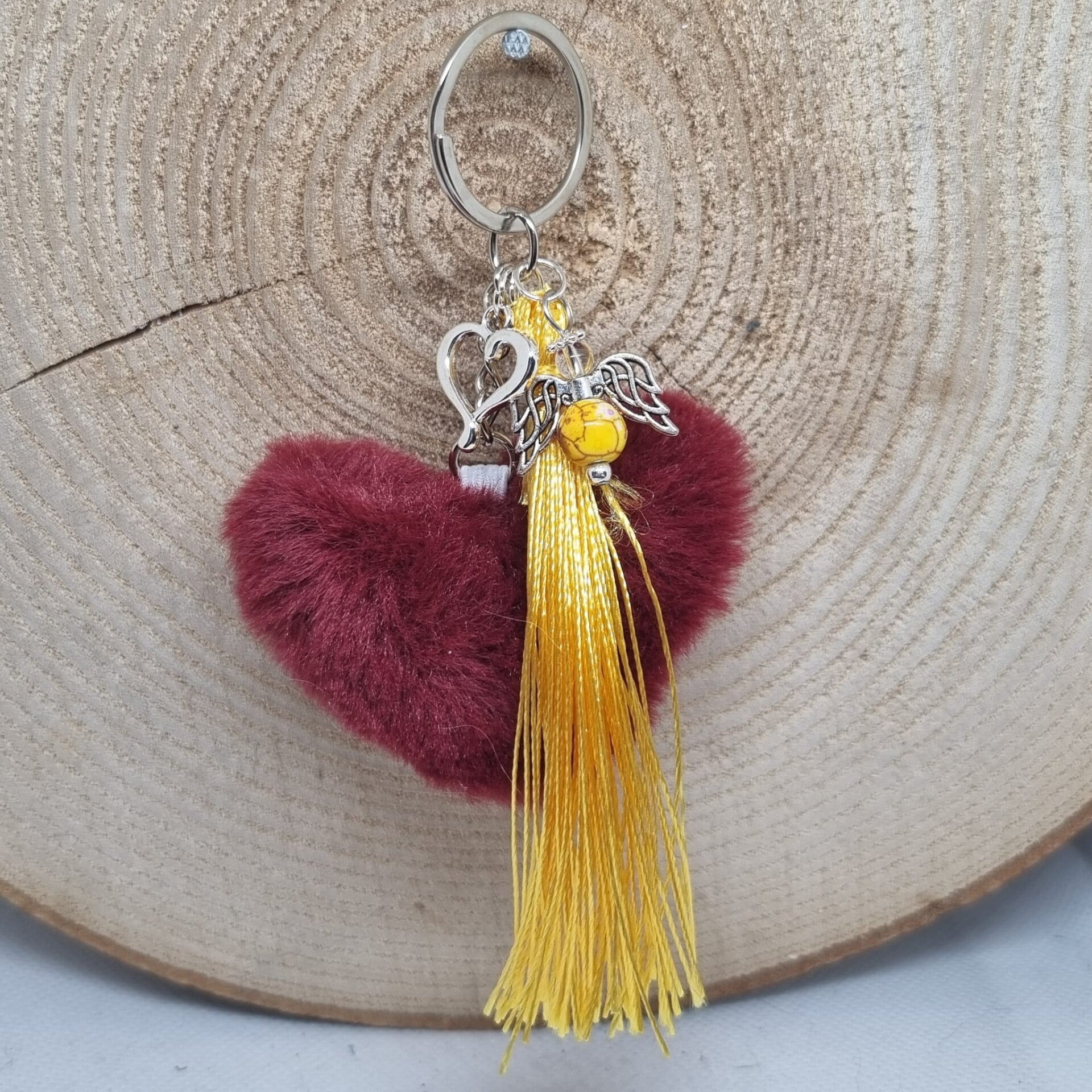 Sleutelhanger hart rood