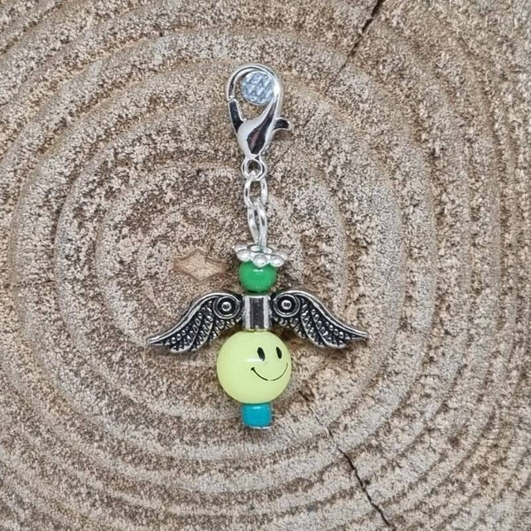 Geluksengel smilie geel