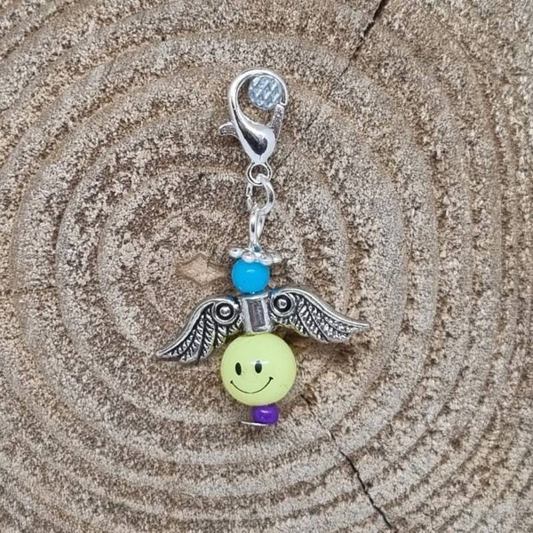 Geluksengel smilie geel