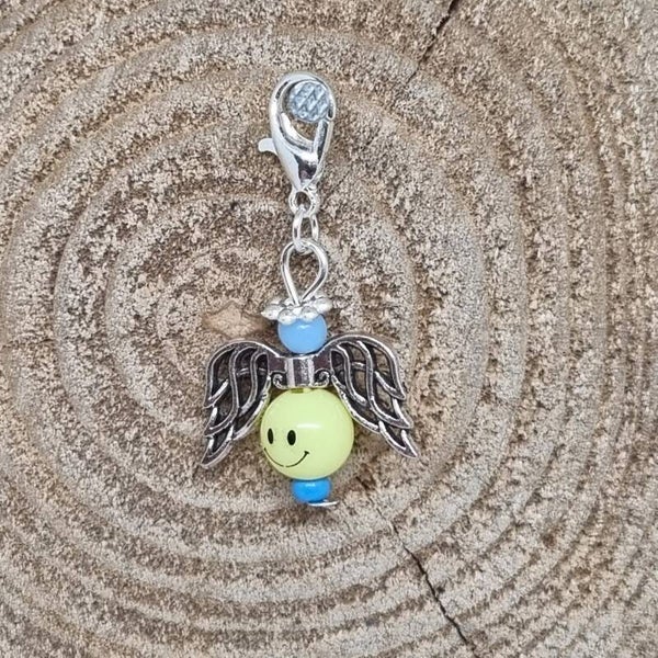 Geluksengel smilie geel