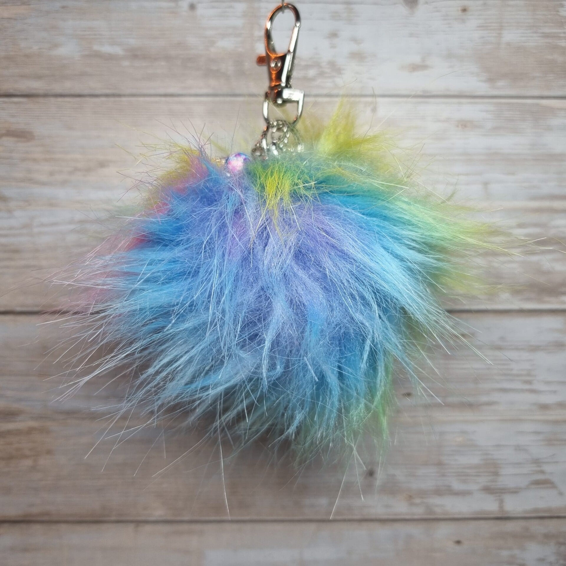 Sleutelhanger pom pom multi