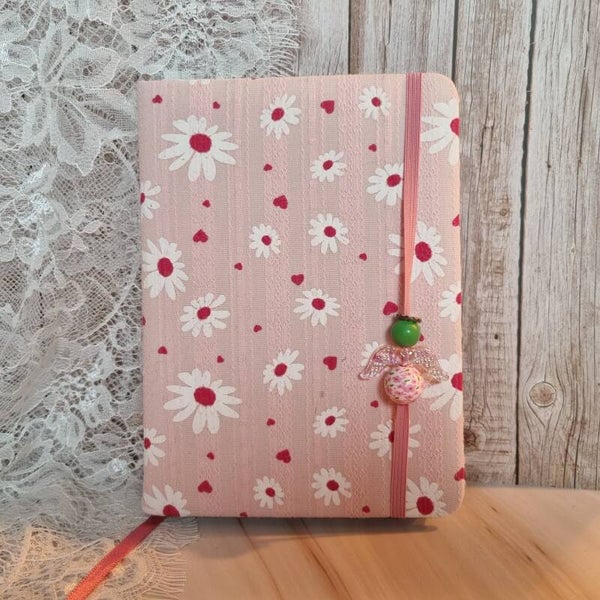 Notitieboek roze bloemen