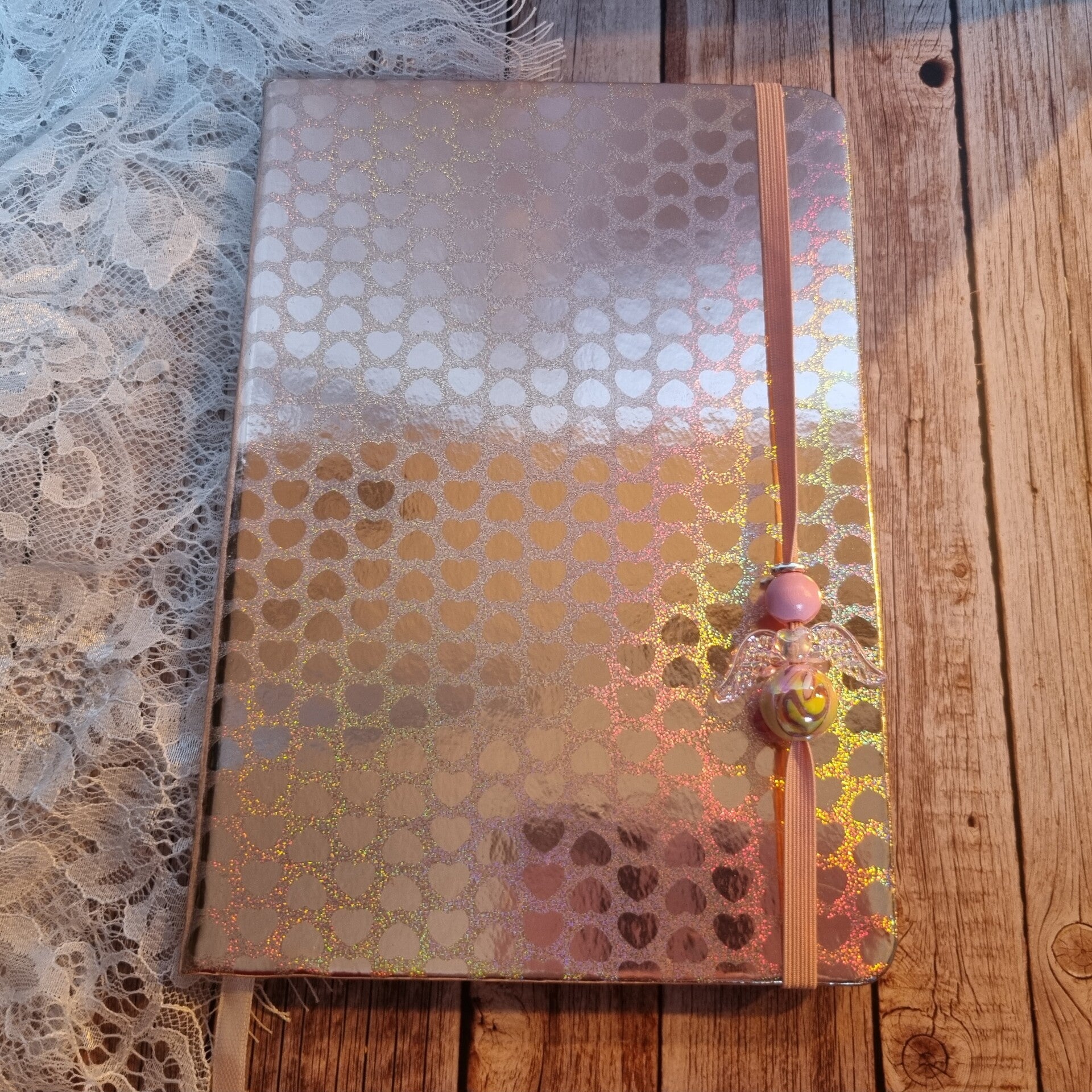 Notitieboek roze hart