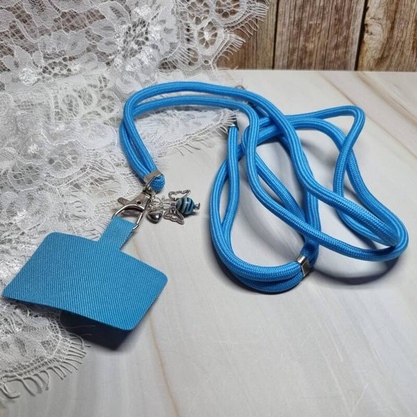 Telefoonkoord blauw
