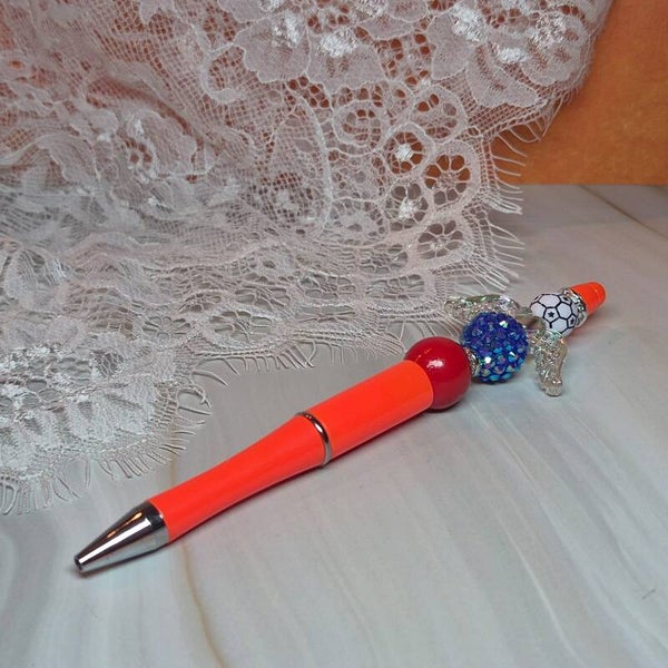 Pen oranje/blauw