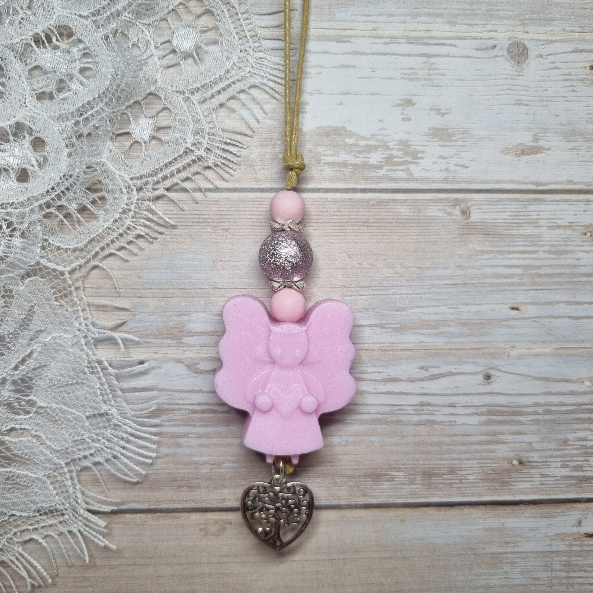 Zeepketting roze