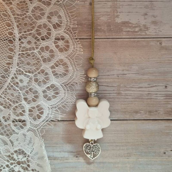 Zeepketting creme/goud