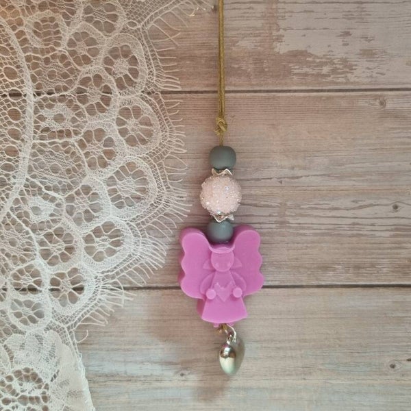 Zeepketting roze/grijs