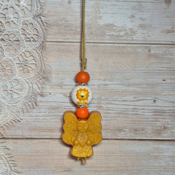 Zeepketting bruin/goud/oranje
