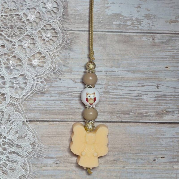 Zeepketting beige/bruin