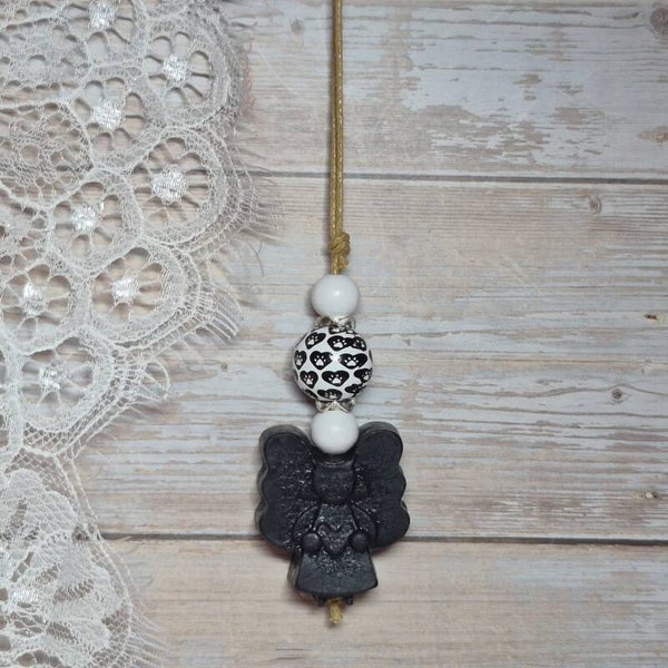 Zeepketting zwart/wit
