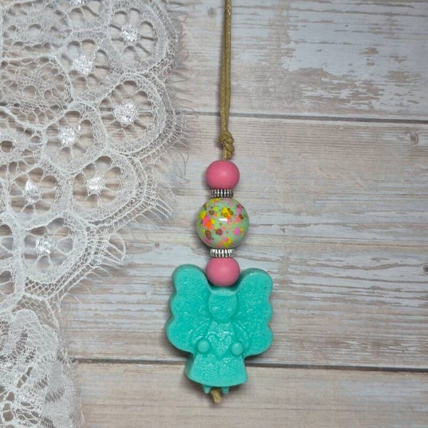 Zeepketting mint/roze